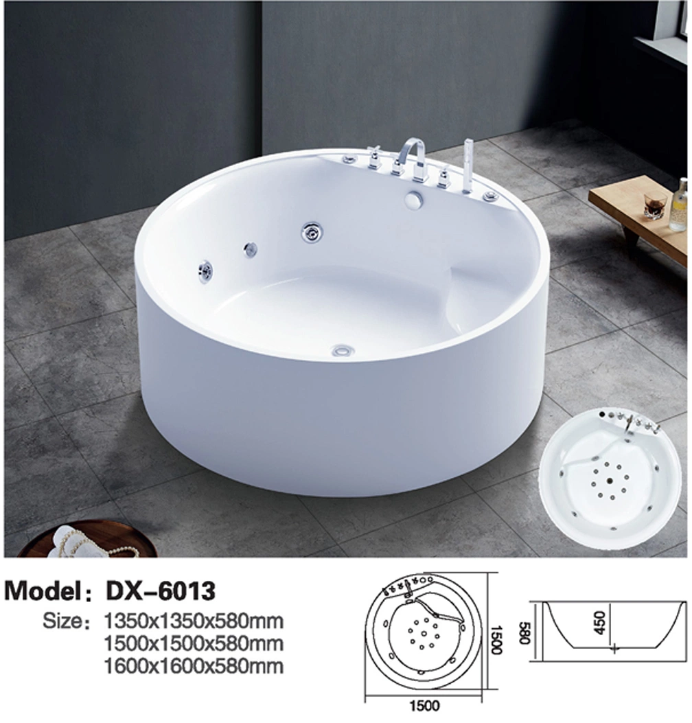 Modern Contemporary Best Portable Acrylic Shower Tubs Freestanding Bathroom Bathtub Bath Tub Dx60113