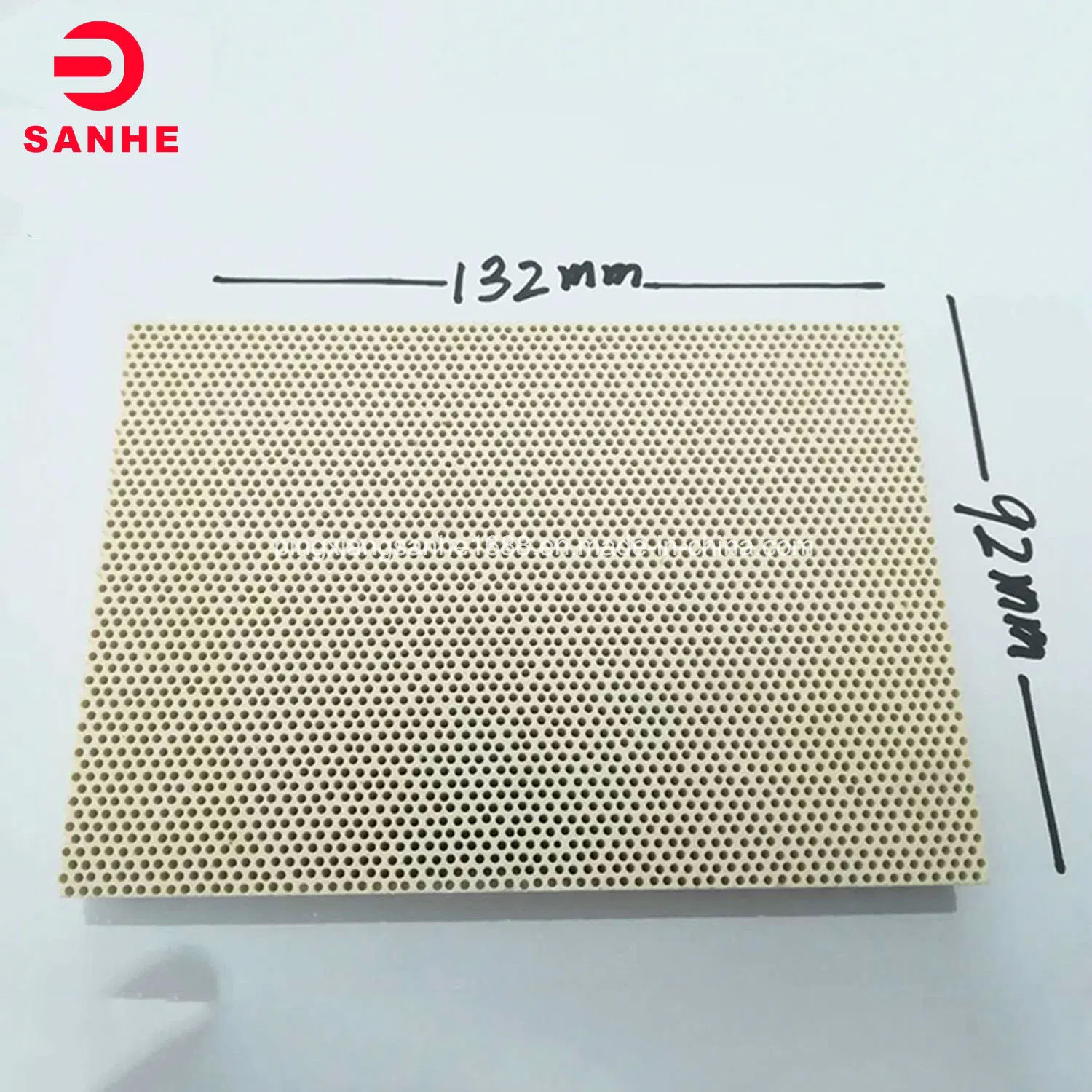 Infrared Honeycomb Ceramic Burner Sheet/Burning Plate for Barbecue 132X92X13mm