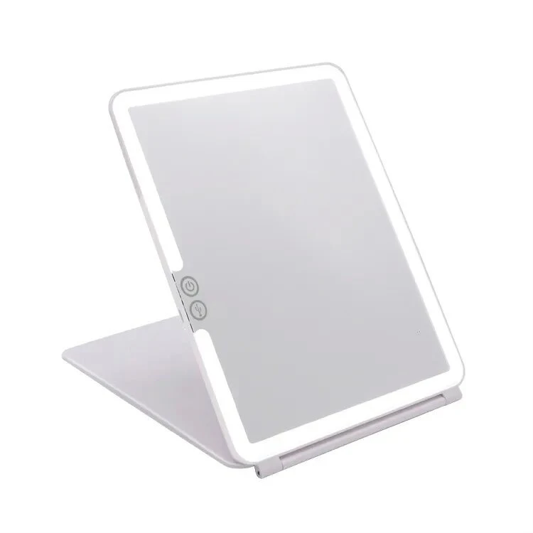 Miroir de coiffeuse pliable en métal compact à sublimation imprimable