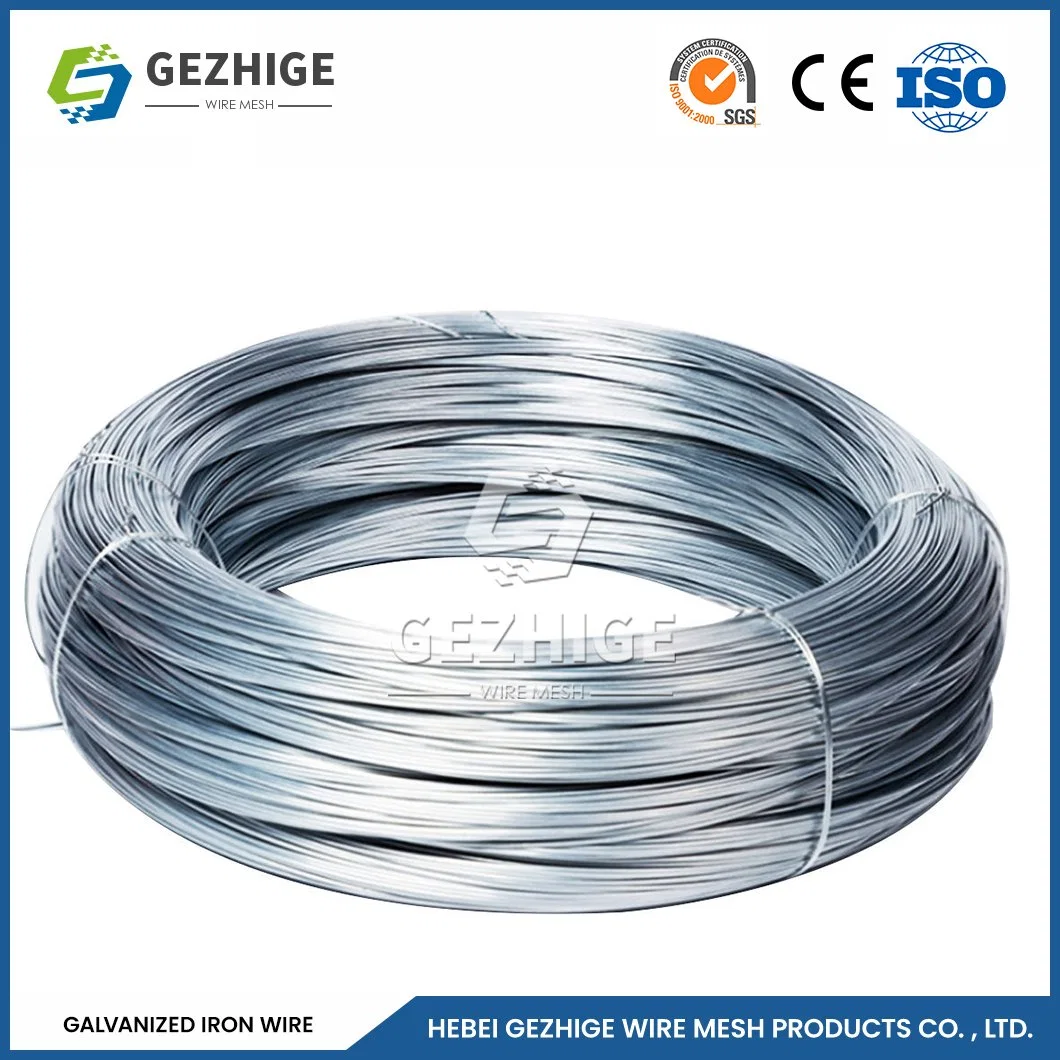 Gezhige Dx55D Dx56D Hot Galvanized Iron Wire Manufacturing Q195 Q235 0.2mm Galvanized Iron Wire China Square Hot Dipped Galvanized Lron Wire