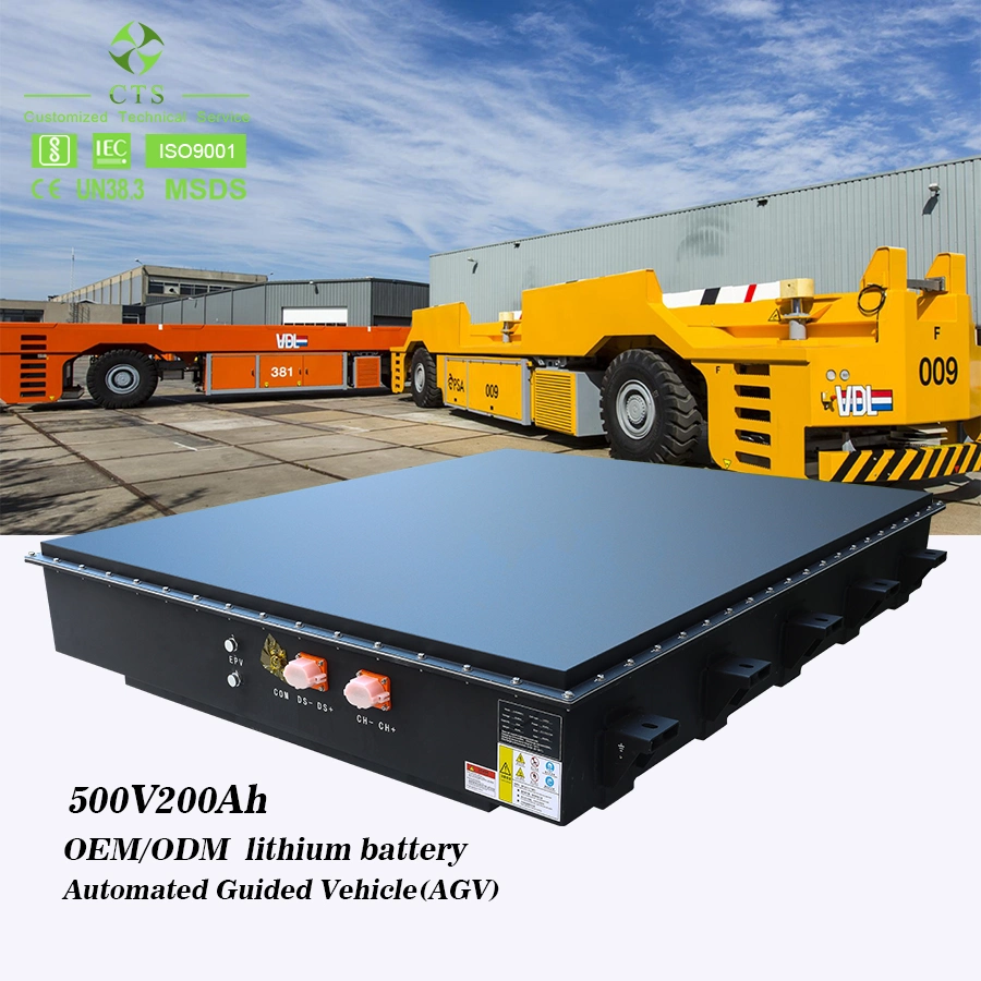 Truck Sacker 500V Industrial Battery Lithium, 100kwh Automated Guided Vehicle Battery, LiFePO4 Battery 500V 200ah