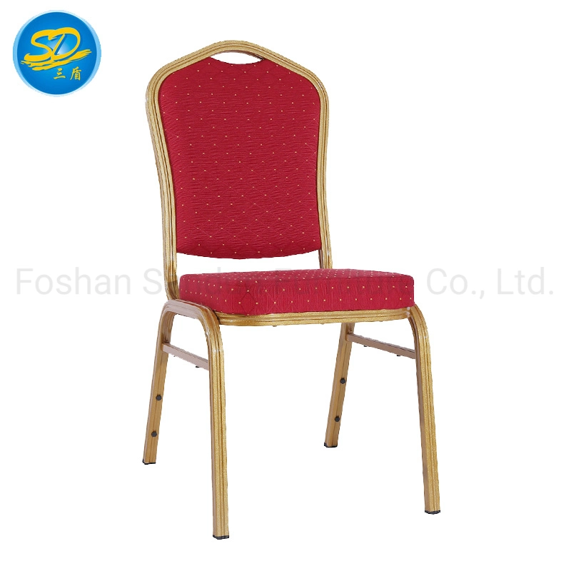 Factory Directly Sell Stacking Metal Aluminum Iron Hotel Event Wedding Banquet Chair