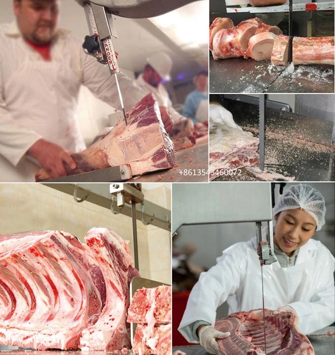 Les bouchers d'OS utilisé électrique de la bande de scie les lames de scie pour la viande des os de la machine de scie