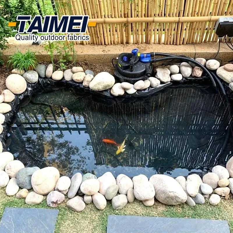 Geomembrana lago com peixes a camisa para pequenas lagoas, peixe lagos, riachos fontes e Jardim Cascata