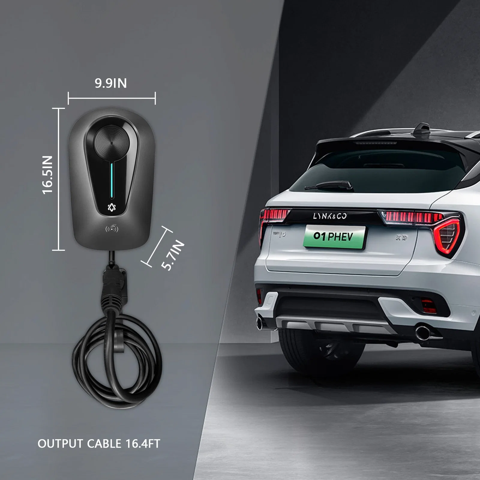 IP66 Waterproof EV Charger 3 Phase 16A 11kw Type 2wall-Mounted Charging Stations for Electric Vehicles