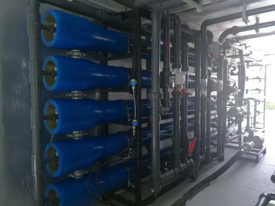 Bewegliche RO-Anlage Brackwasser-Maschine Umkehrosmose-Ausrüstung installiert In Container