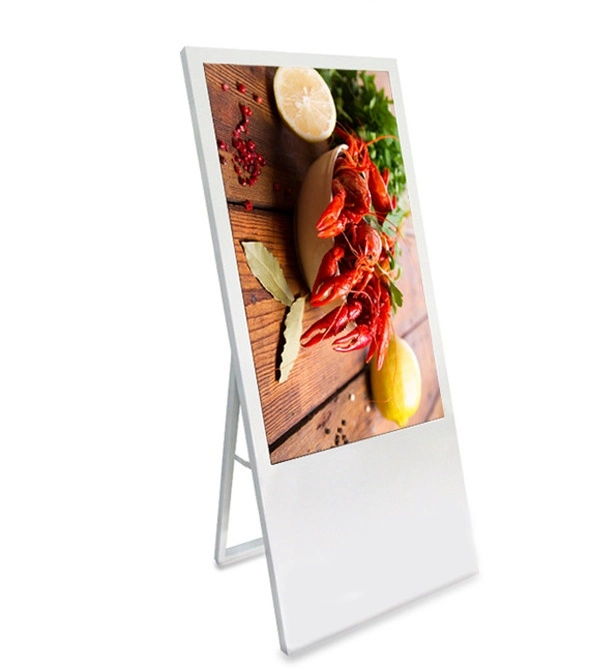 55" Boden stehend faltbare Android LCD-Bildschirm-Display-Panel und Werbedisplay