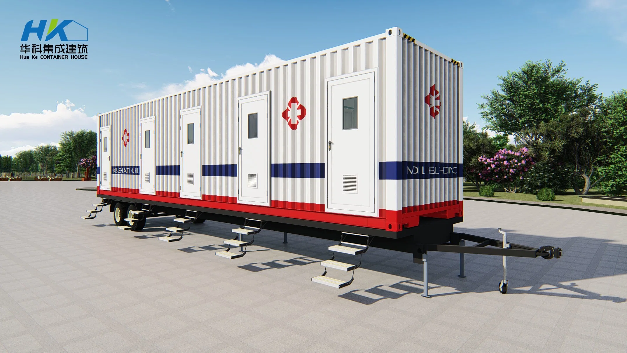 Movable Mobile Prefab Strong Ready Built Container Hospital Clinic Shelter /Mobile Lab