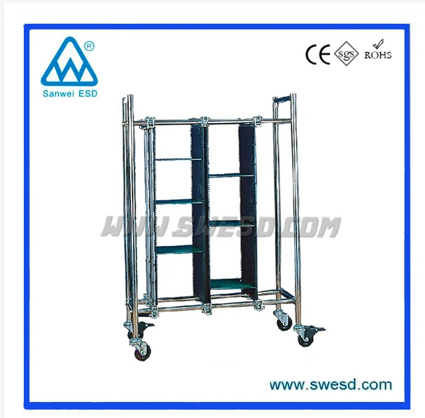 ESD Plastic Plate PCB Trolley High Quality Customized ESD Circulation Trolley Cart Handling Storage Equipment