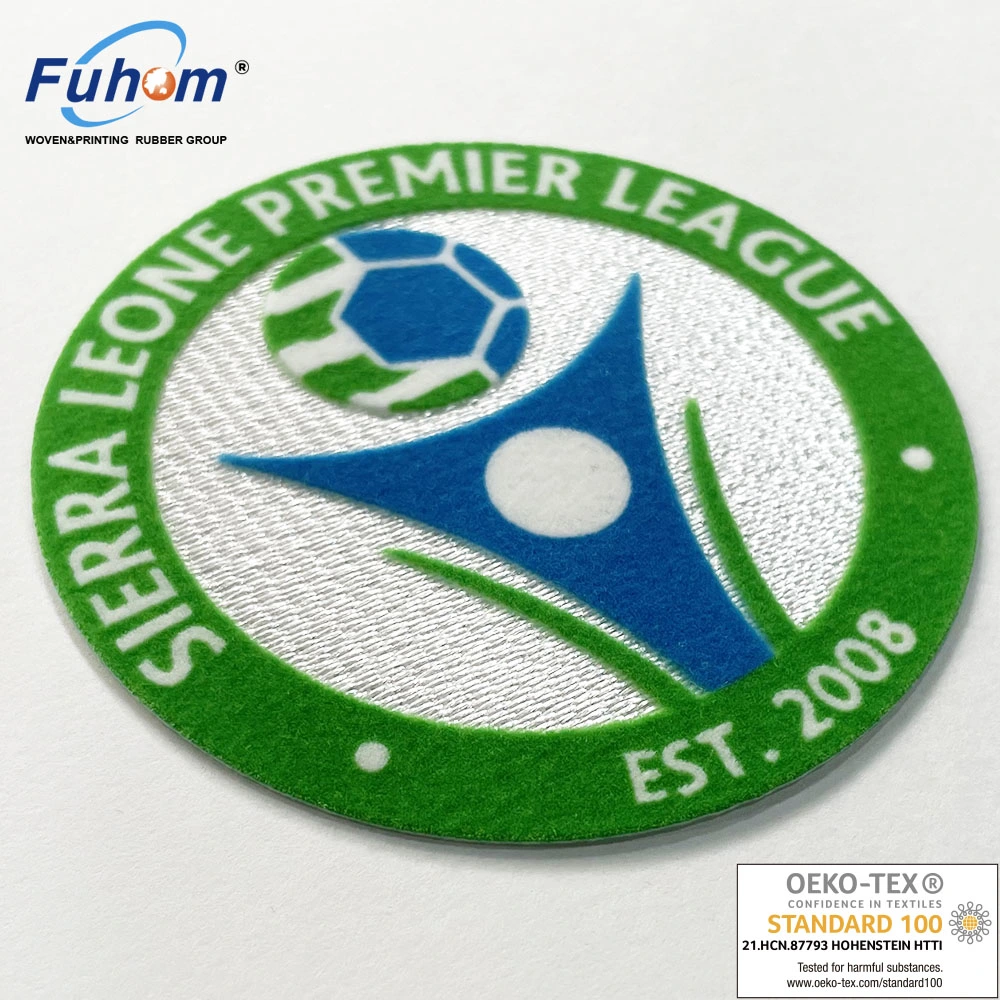 Custom Personalized Printed 3D Sports Logo Flocking Heat Transfer Printing Logo for Clothing