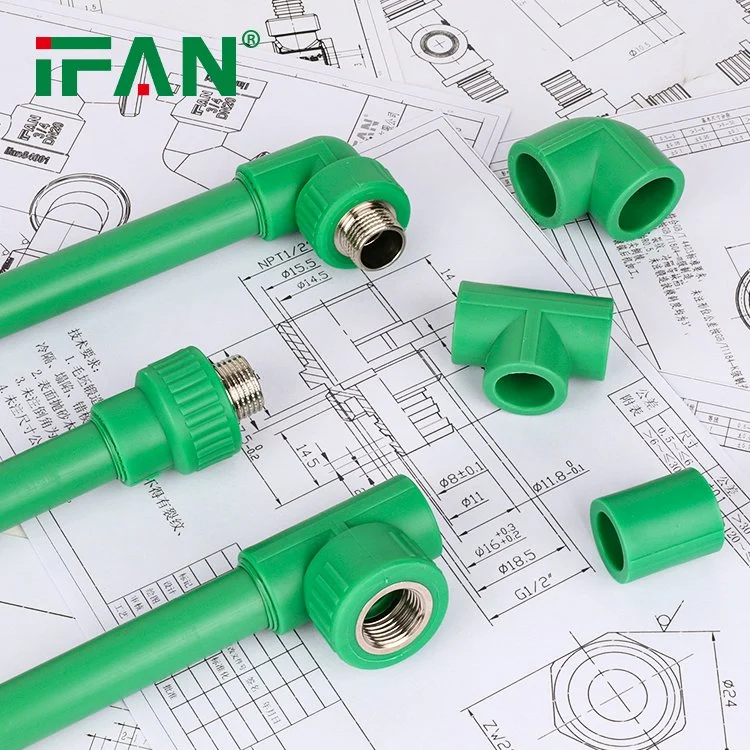 Ifan Water Pipe PPR Fittings Normal Temperature Crossover PPR Plumbing Fitting