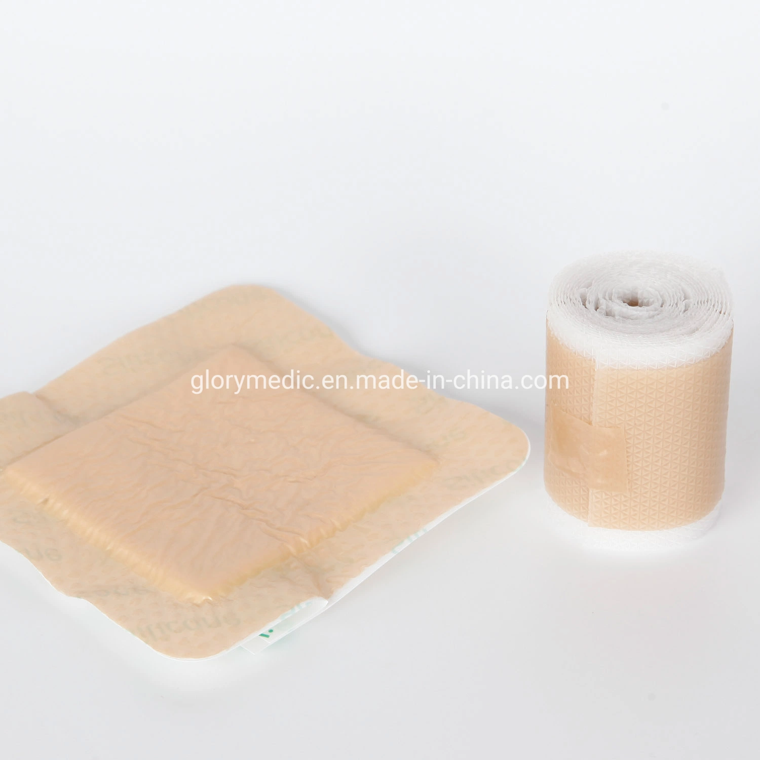 PU Film Backing Wound Care OEM Silicone Foam Dressing with Border