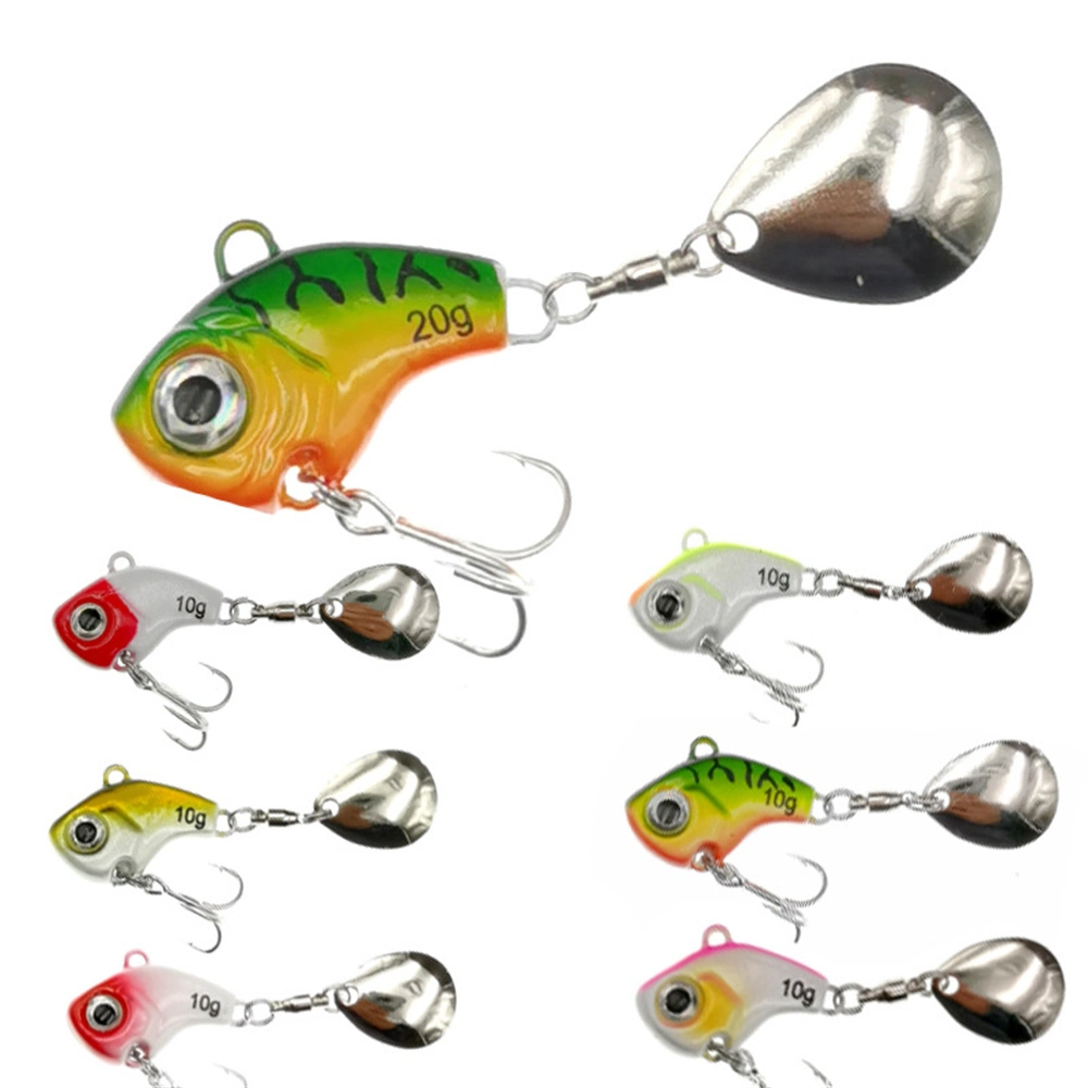 5g/10g/15g/20g Metal Vib with Rotating Sequins Long Throw Bait Fishing Lure