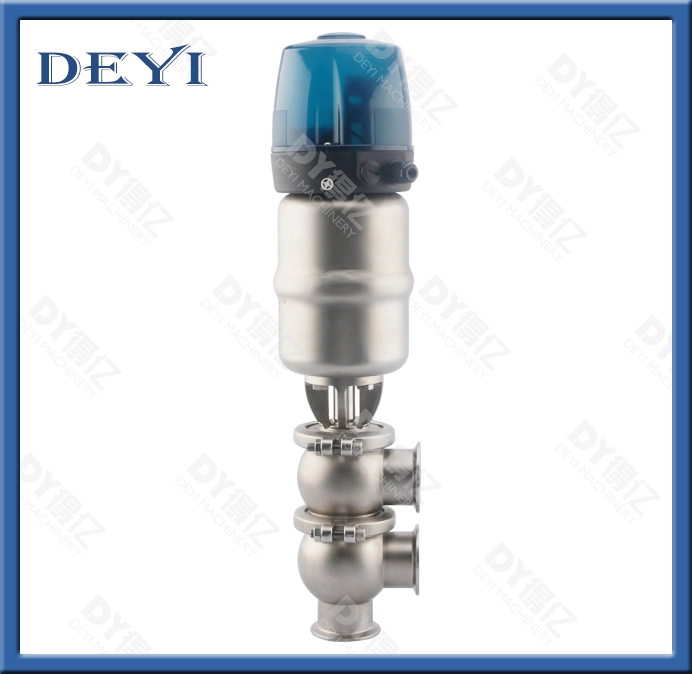 3" Sanitary Hygienic Stainless Steel SS304 SS316L Pneumatic Diverter Flow Valve