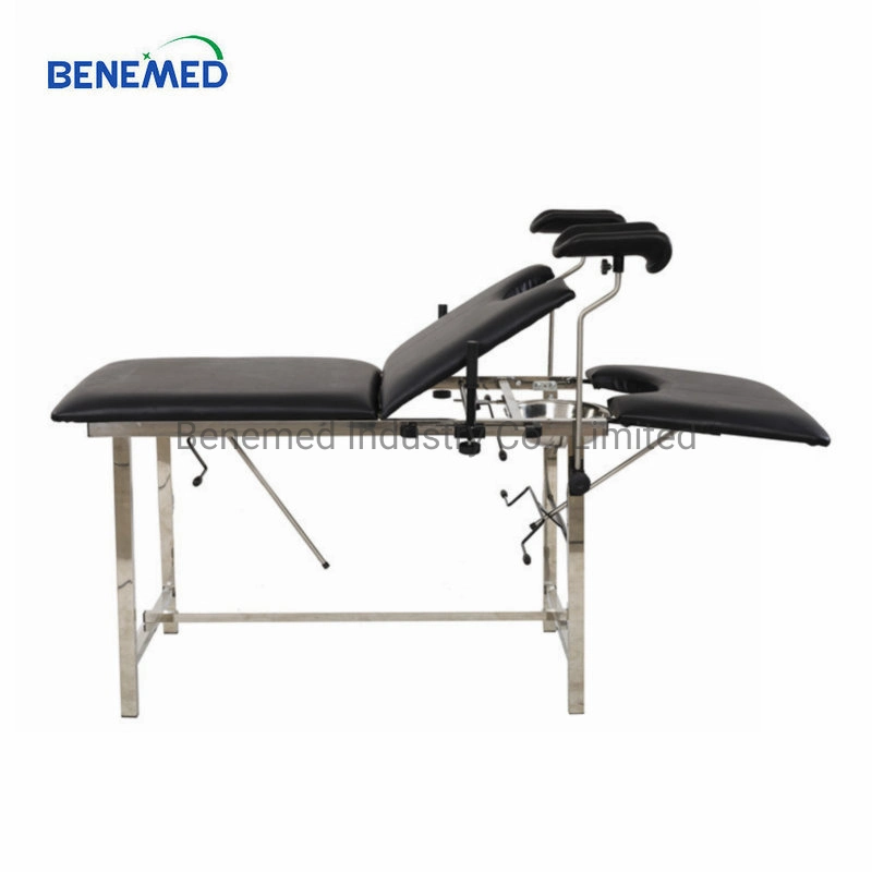 Hot Sale Medical Stainless Steel Obstetric Gynecological Examination Table