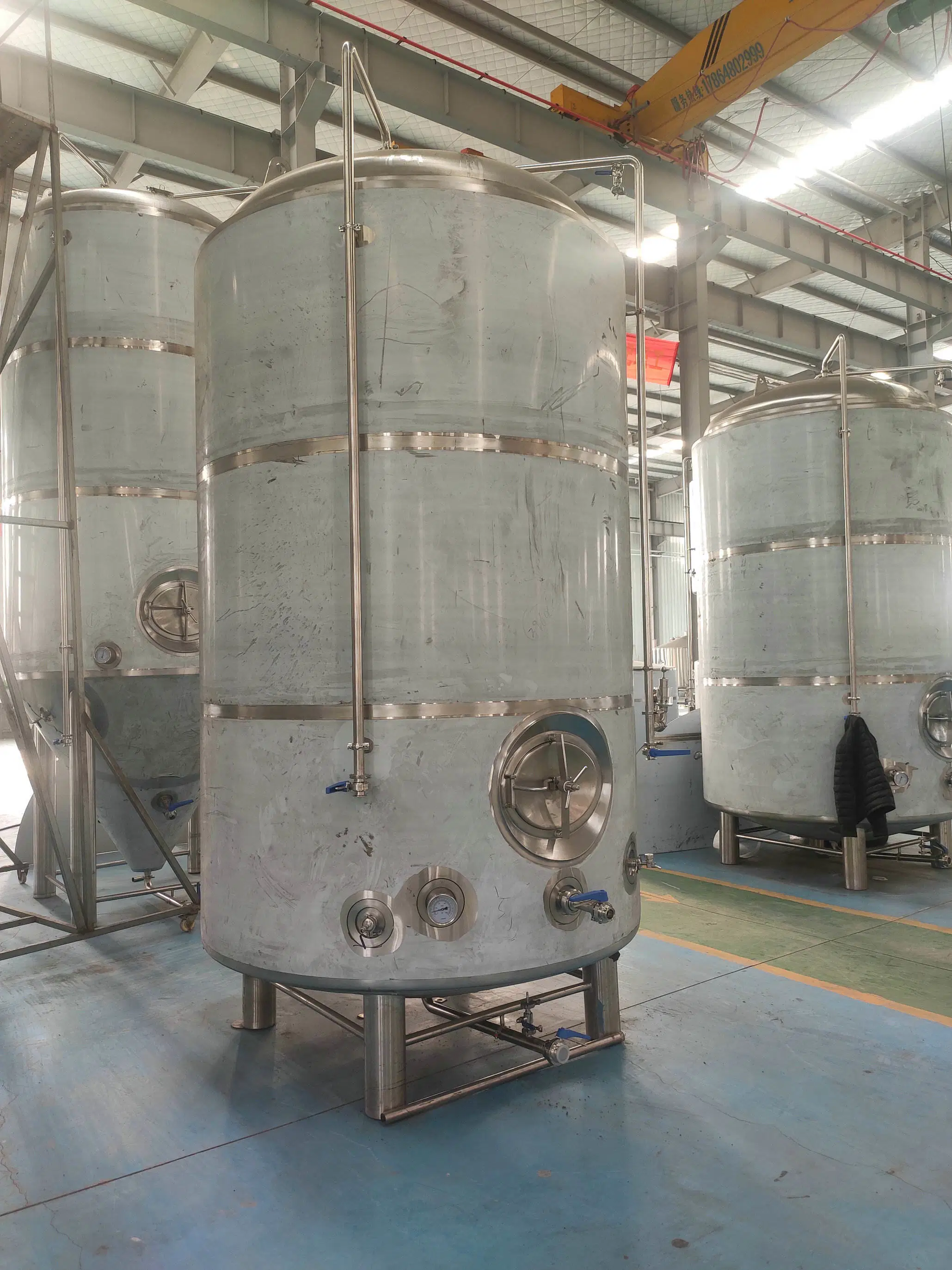 3000L Stainless Steel Cylinder Conical Tanks CCT Beer Fermentation Tank Stainless Conical Fermenter Beer Brewery Equipment