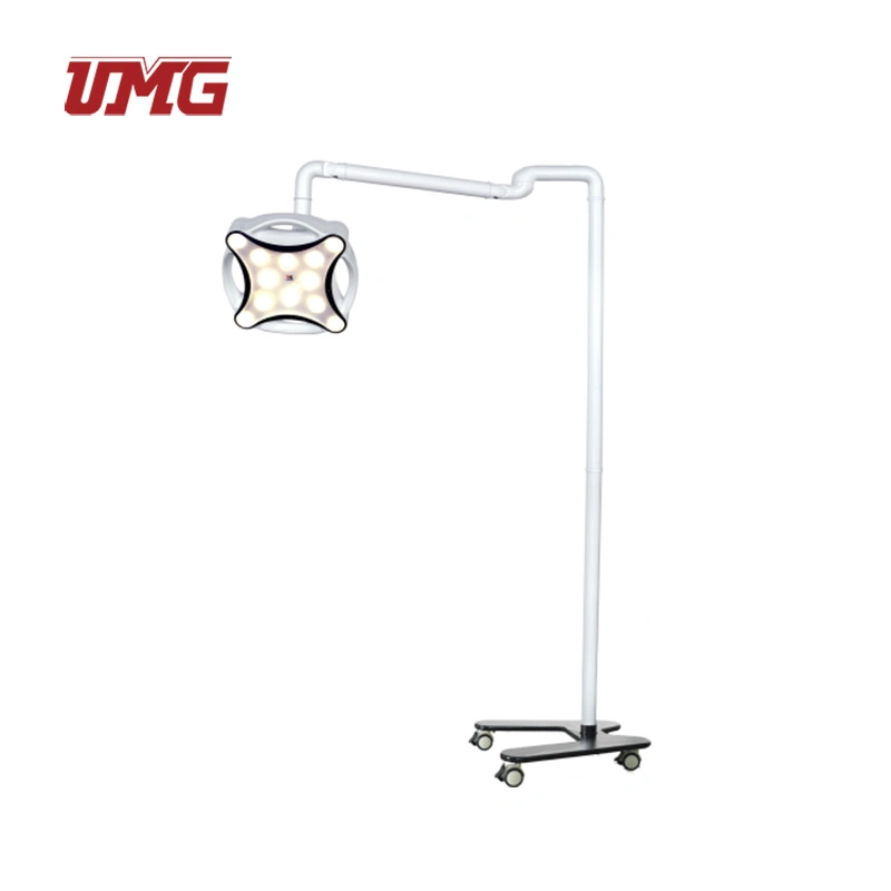 Mobile 30W Surgical Medical Floor Lights Surgical Examination Lamp