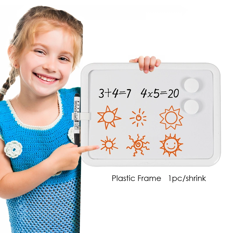 Foska PE Framed Kids Magnetic White Board