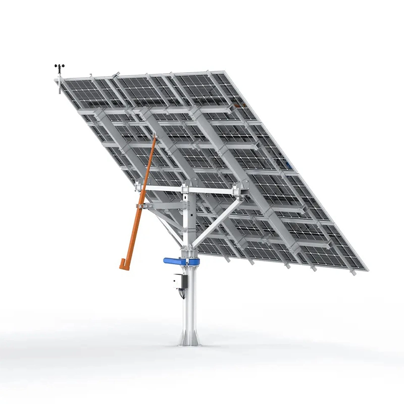 Wireless WiFi Solar Power Generation 4,5kW Dual Axis Solar PV Tracking-System