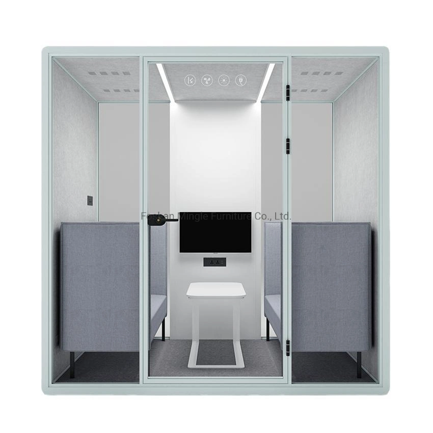 Customization High quality/High cost performance Soundproof Booth Music Recording for Piano Training Mobile Soundproof 4 Person Office Pod Voice Recording Booth