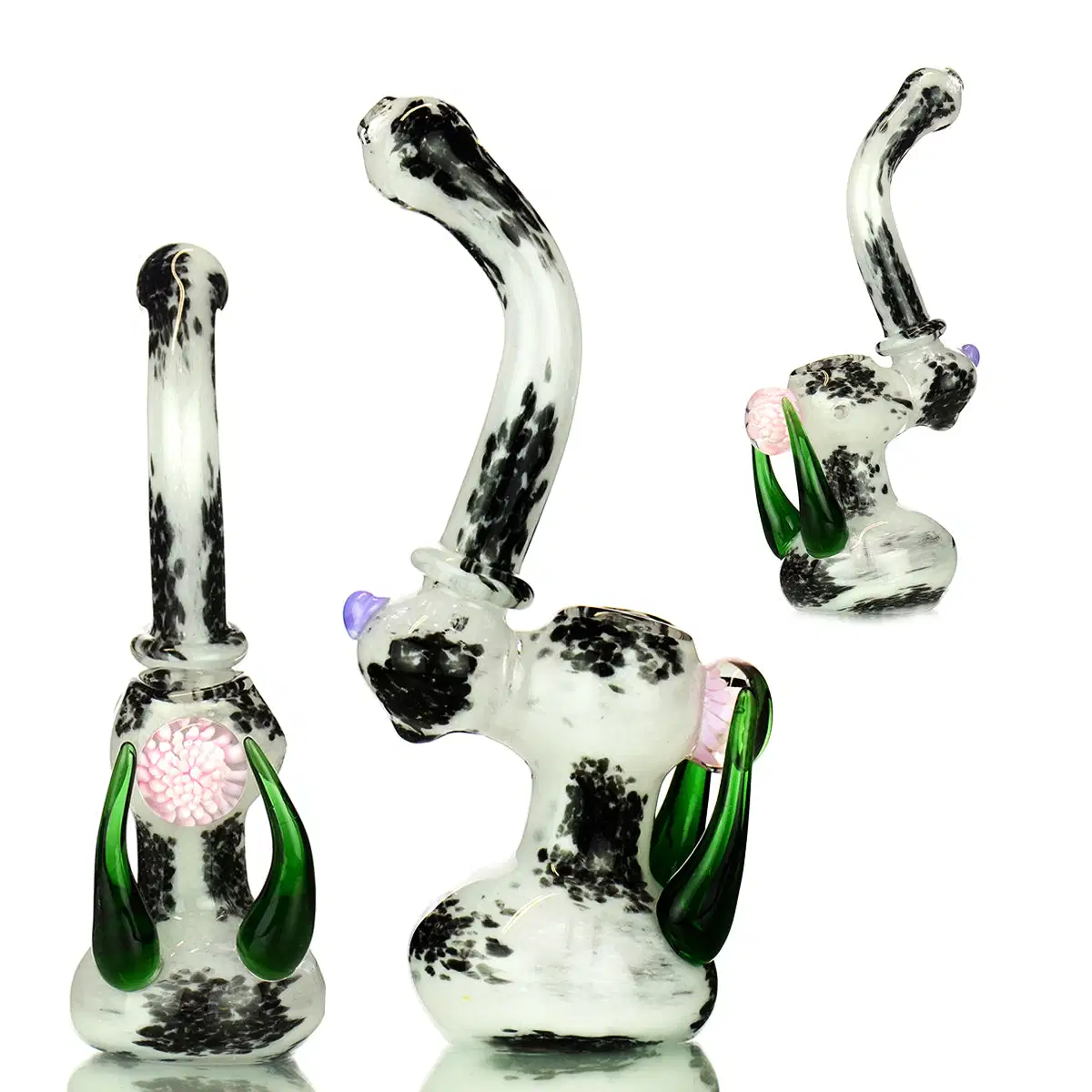 Glass Skull Decorative Craft Bowl Water Pipes with Colorful Color Smoking Accessories