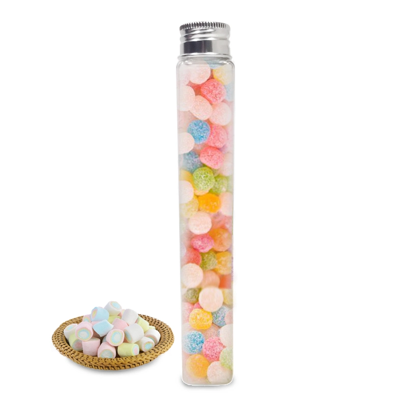 Custom Pet Plastic Air Tight Square Candy Bottle Empty 100ml Clear Plastic Bottle