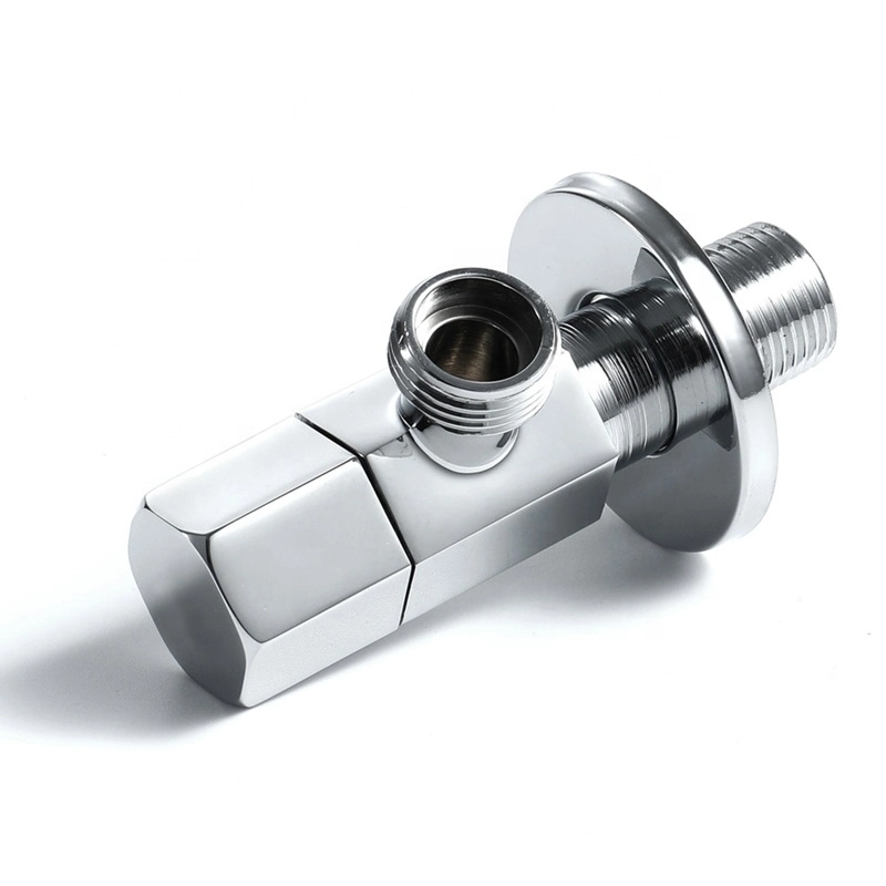 Factory 1/2 SUS 304 Stainless Steel Brass Faucet Angle Cock Valve for Toilet Stop Cock Angle Valve