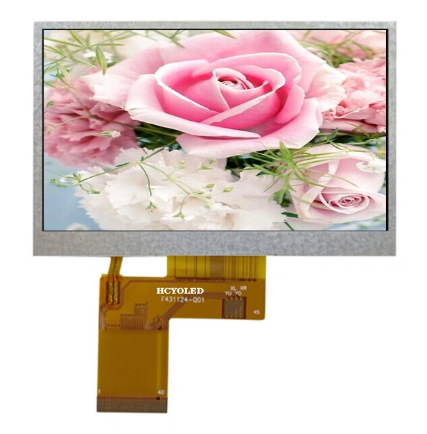 Hochleistungs-TFT-LCD-Display mit 4,3inch 480 X 272 Pixeln und mehrfarbigem Anschluss LCD-Bildschirm