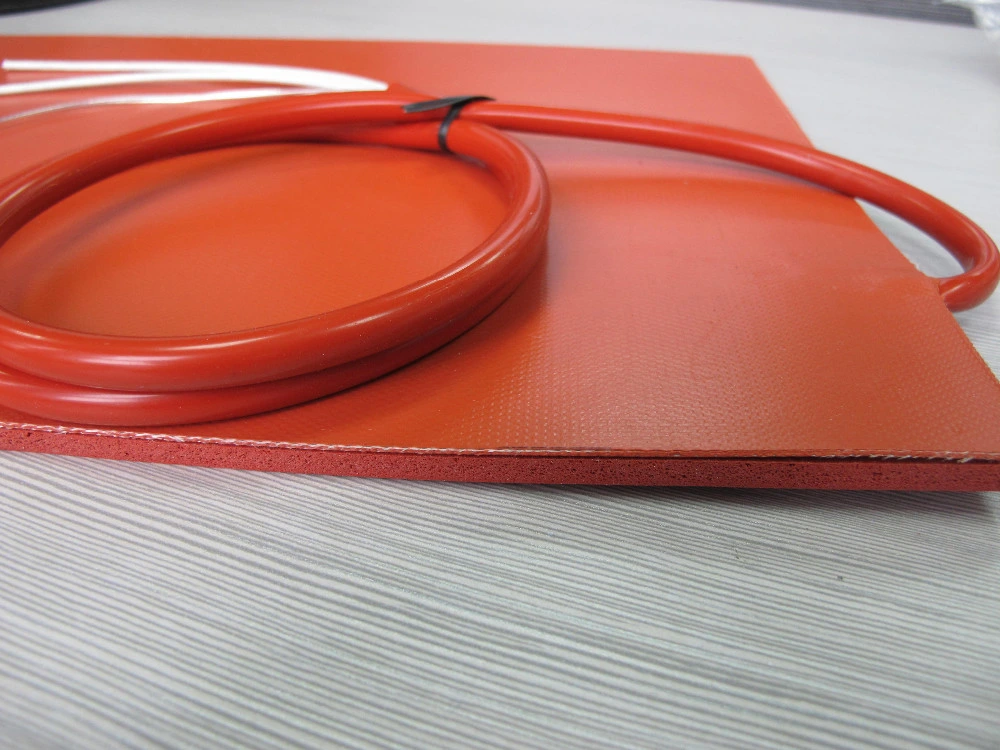 Calefacción eléctrica de caucho de silicona Flexible de banda para el tambor de aceite calentador