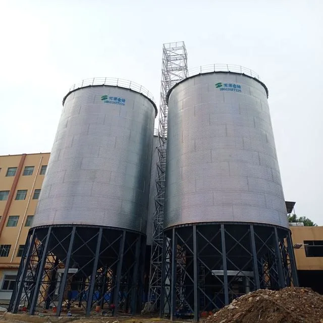 500/1000/1500 Ton Corn Grain Bin Storage Silo Price Cost for Sale Steel Metal Wheat Paddy Seed Maize Storage Silo