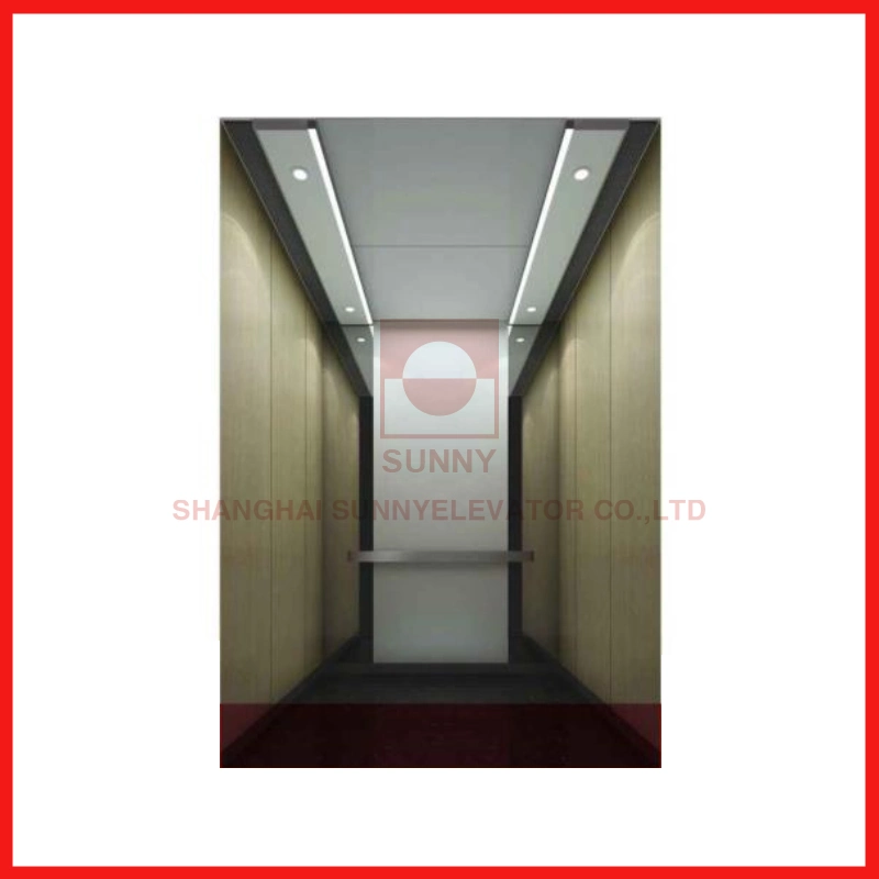 Mirror Stainless Steel Passenger Observation Elevator Cabin