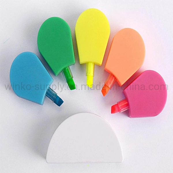 Five Colors Flower Shaped Highlighter Pen for Office Stationery