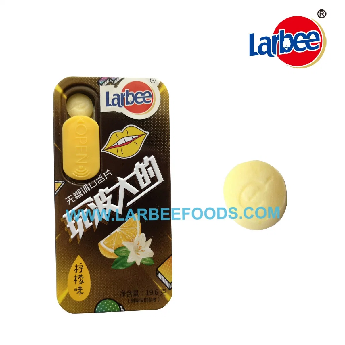 Halal Sugar-Free Fruit Mint Tablet Candy From Larbee Factory