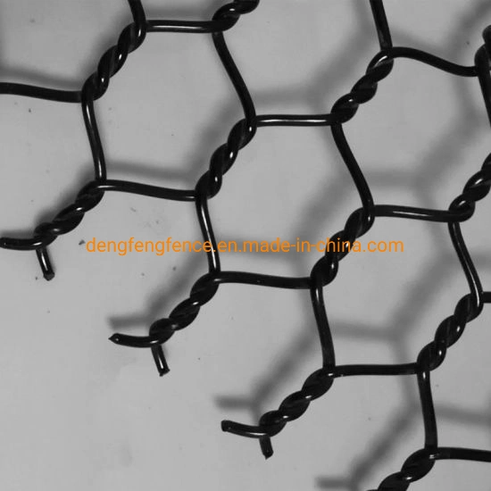 Sliver/Green/Black Galvanized PVC Coated Hexagonal Metal Poultry Wire Netting Mesh