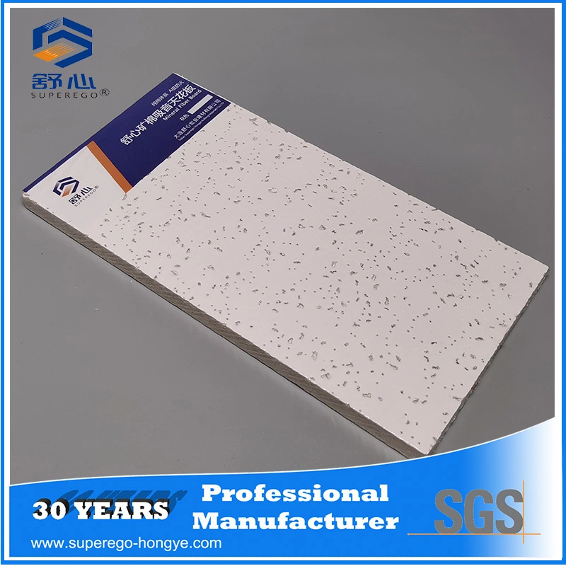 Rh95 Sanded Pattern Acoustic Moistureproof Fireproof Mineral Fiber Ceiling Tile