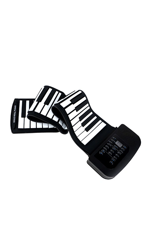 Fábrica Mayorista/Proveedors 61 llaves silicona flexible mano Roll up Piano Teclado digital para piano