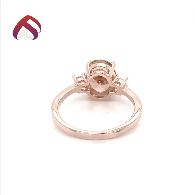 Usine de bijoux Hot Morganite bague de mariage