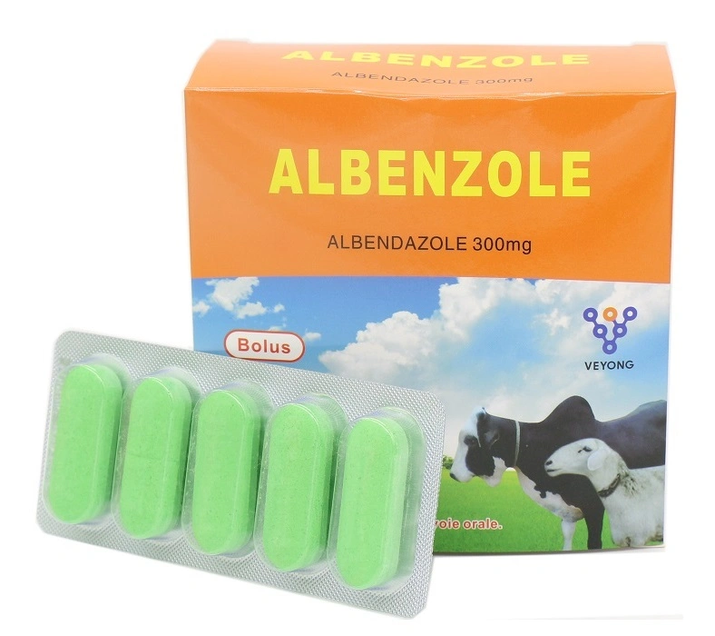 GMP Fabricante Farmacéutica Veterinaria medicamentos Albendazole Bolus 18g: 2500mg medicamentos para animales