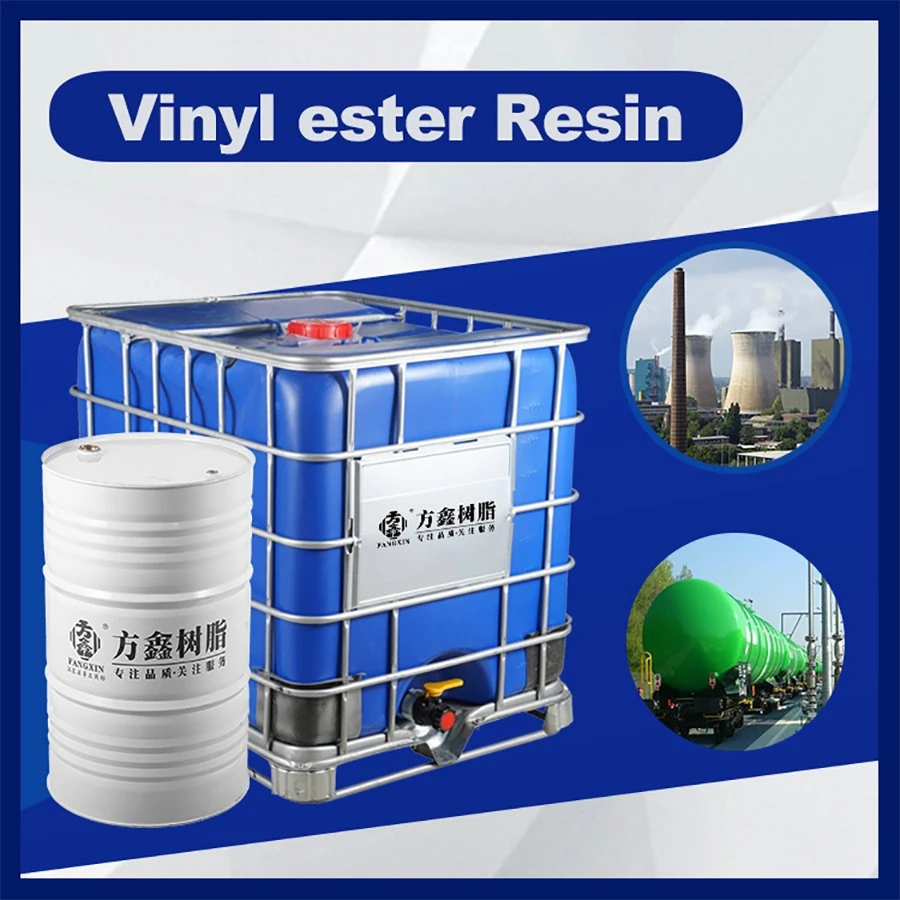 Fábrica de producción profesional resina de vinilo pirorretardante para productos FRP, buques, tanques de almacenamiento