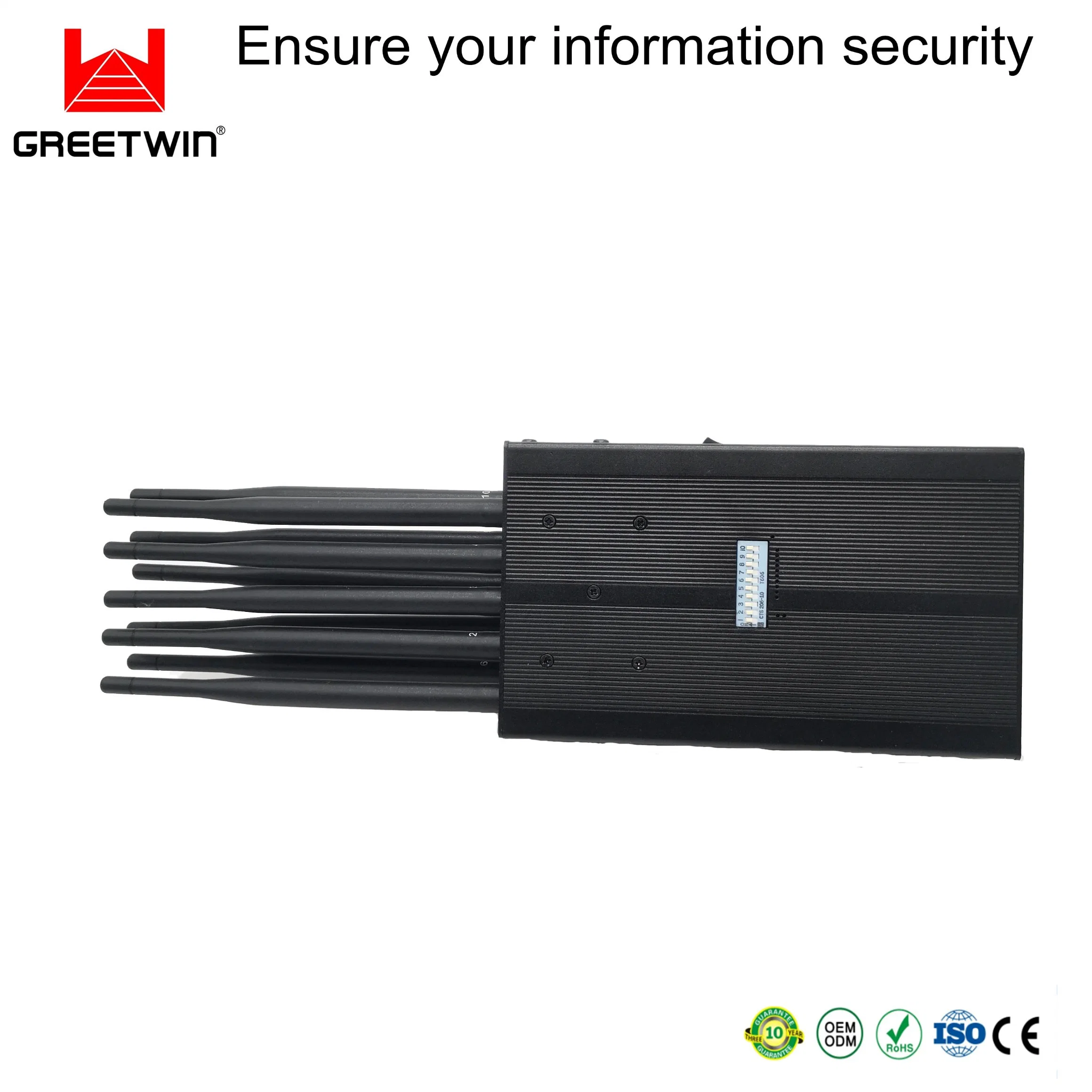 2g 3G 4G 5.8g Anti Jammer GPS Lojack WiFi Signal Phone Jammer Blocker Portable Mobile Jammer