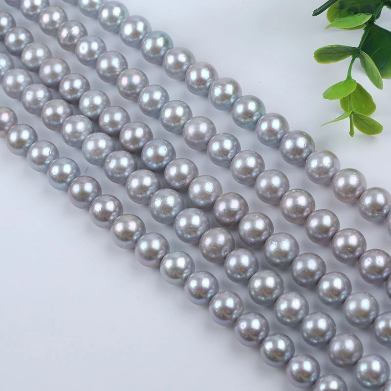 Hot Sale 11-13mm Dyed Gray Edison Round Pearl for Jewelry Making