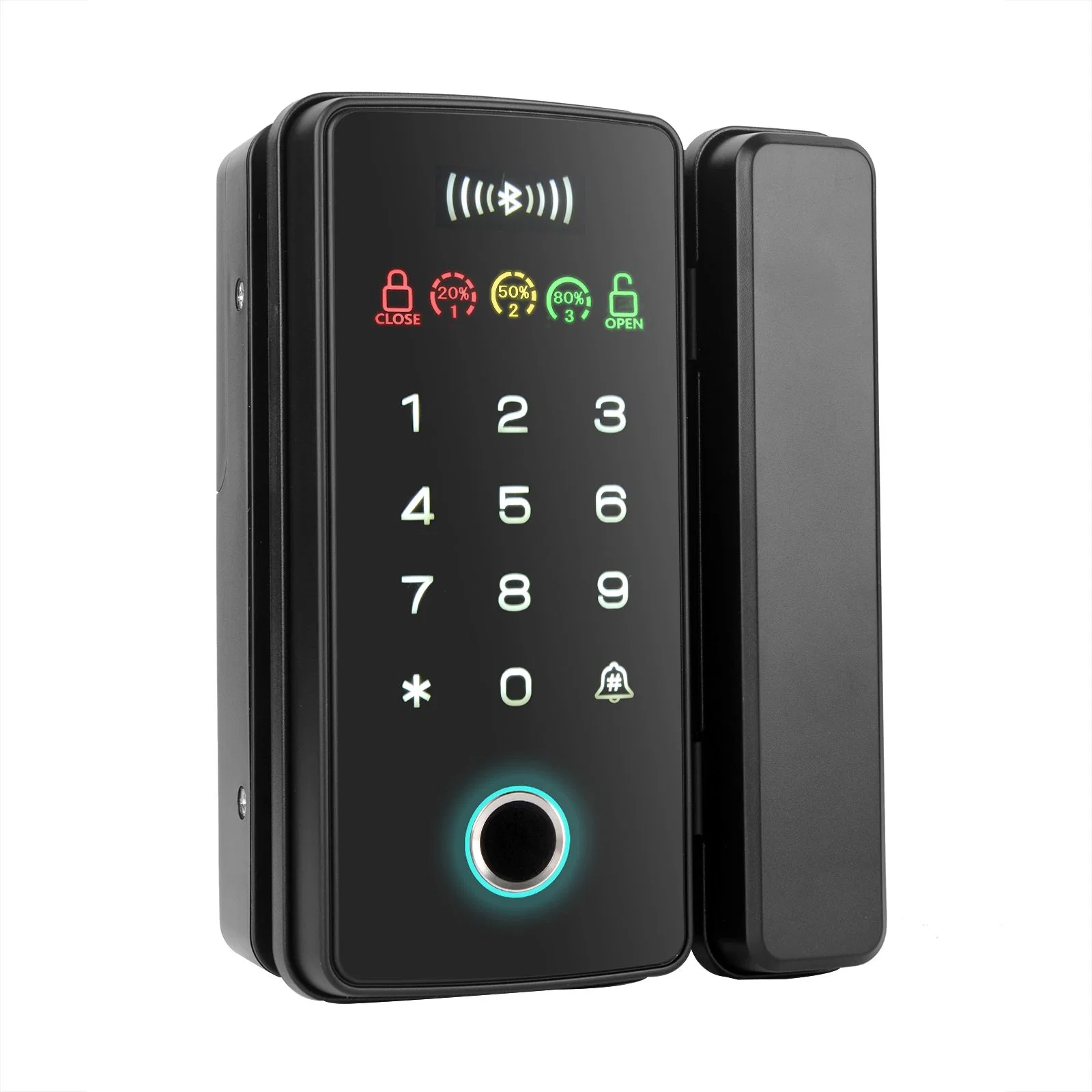 Tuya TT Lock WiFi Entsperren Smart Schiebetür Glas Türschloss Elektronische Office-Sicherheits-IC-Karte