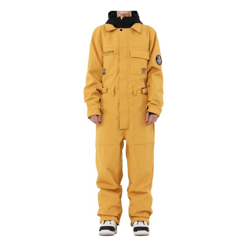 Wear-Resistant 100% de poliéster de vestuário de esqui de neve Jumpsuit personalizada