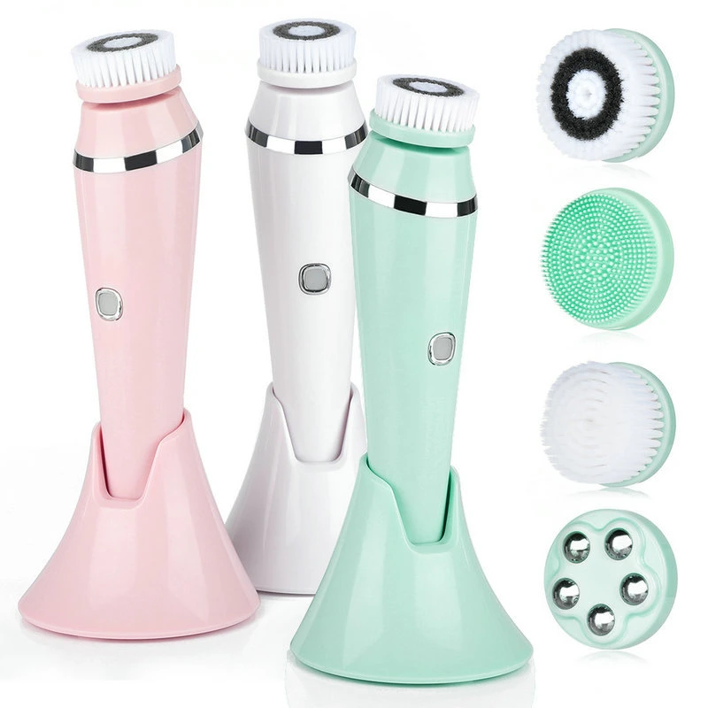 La piel eléctrica cara Scrubber Cepillo de lavado Limpieza Facial belleza dispositivo instrumento