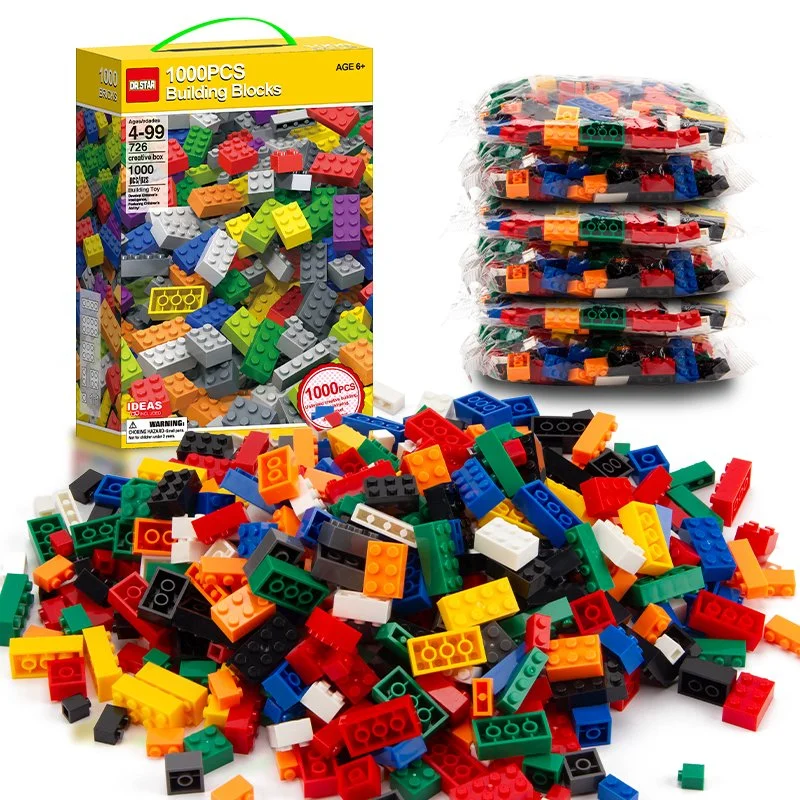 1000 Peças Conjunto de Brinquedos de Blocos de Construção para Crianças Mesa Educacional Juguetes Presente DIY Geral Colorido Pequenas Partículas Blocos 1000 PCS.