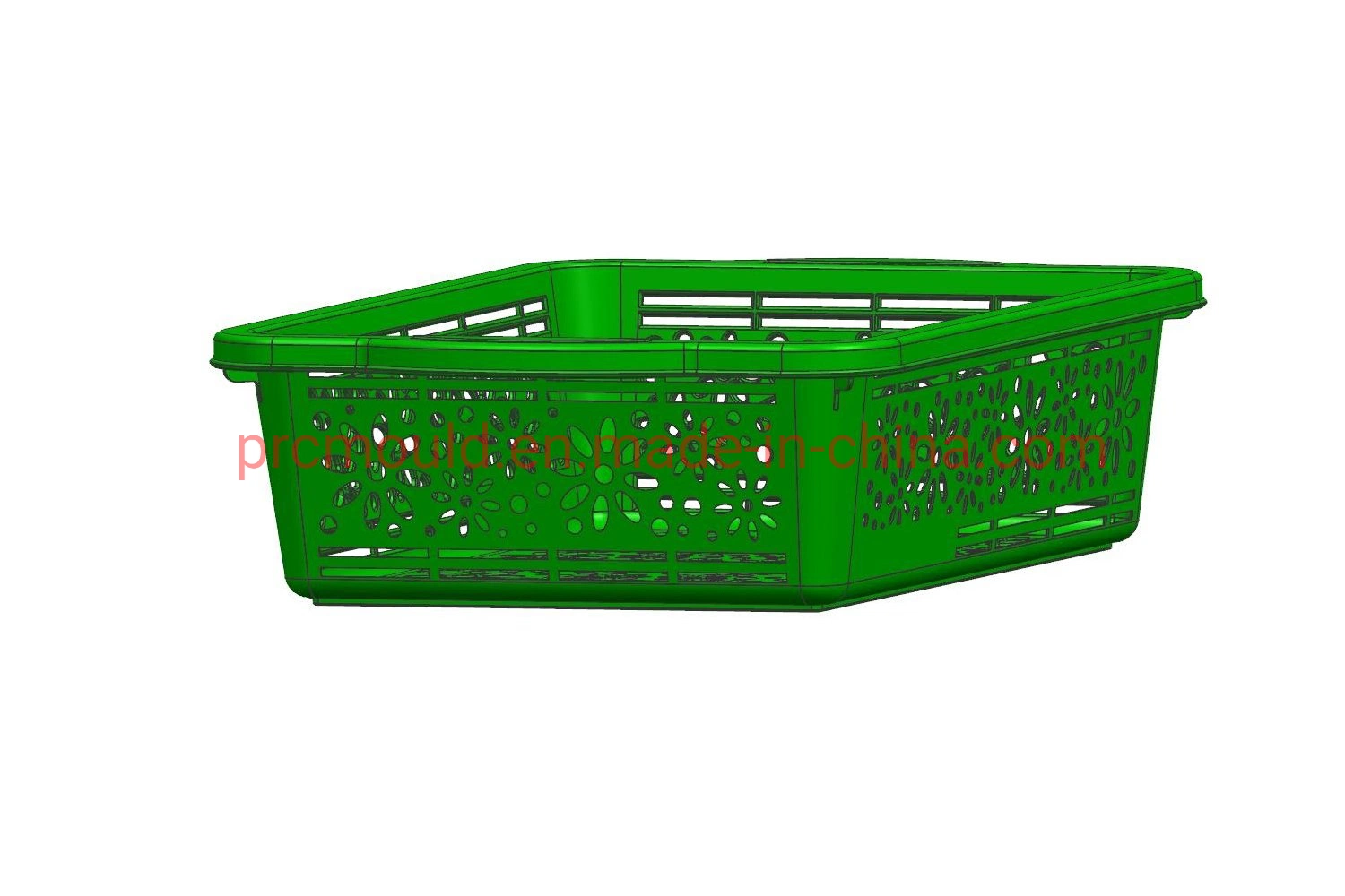 Plastic Injection Kitchen New Design Square Vegetable Fruit Basket Template Mould