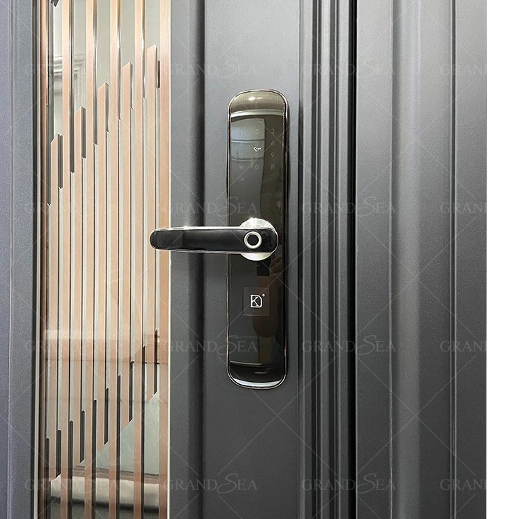 High quality/High cost performance American Modern Hotel Villa Commercial Exterior Security 304 Stainless Steel Door