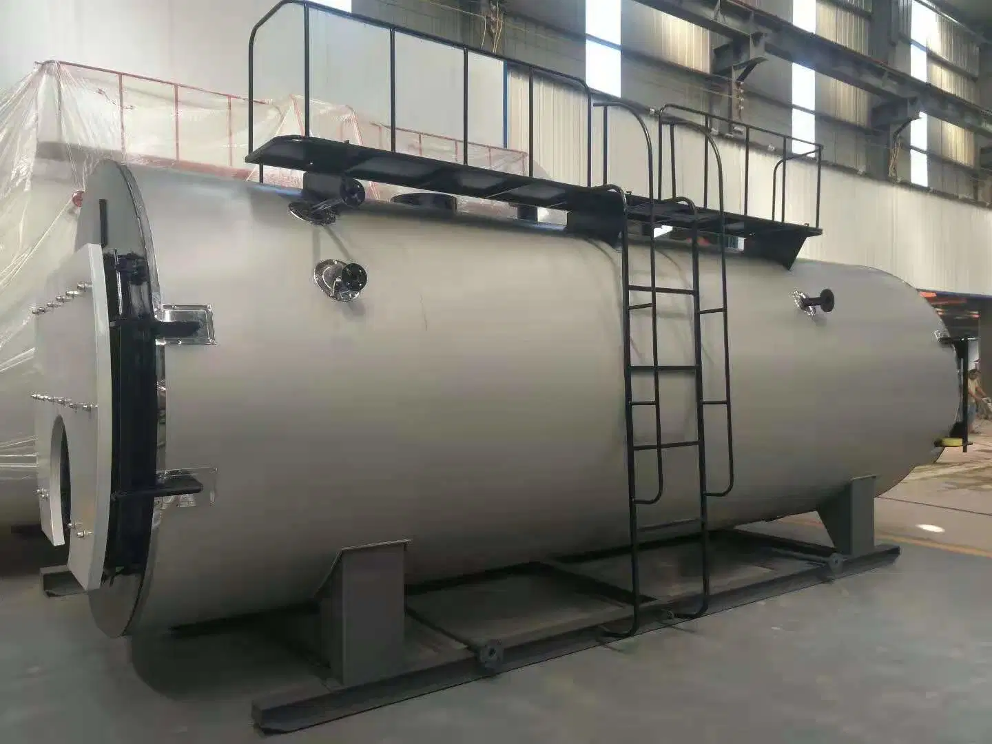 Hot Sale Wns Fire Tube Waste Oil Burner Diesel 1-20ton Steam Boiler for Feed Processing