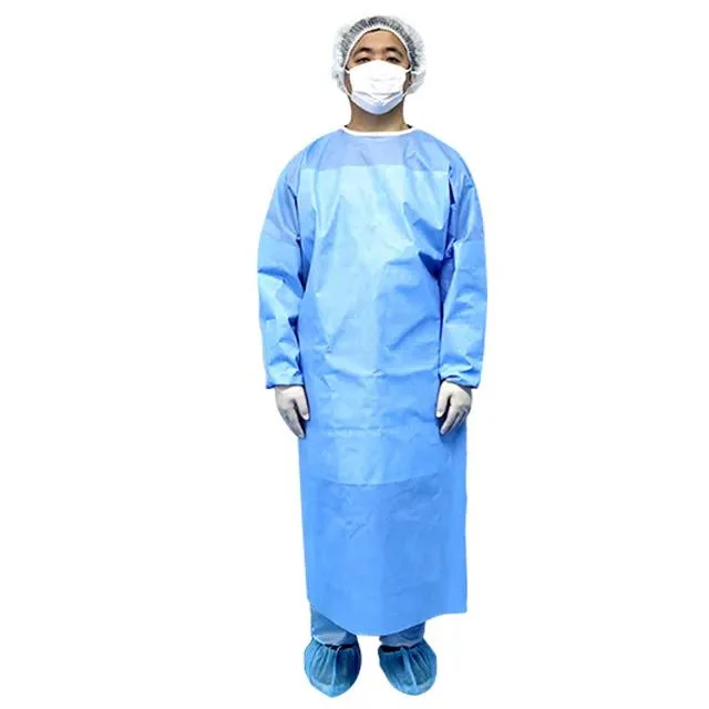 Wholesale/Supplier Non-Woven Fabric Medical Surgical Gowns SMS Surgical Isolation Custom Design Disposable Waterproof Gown