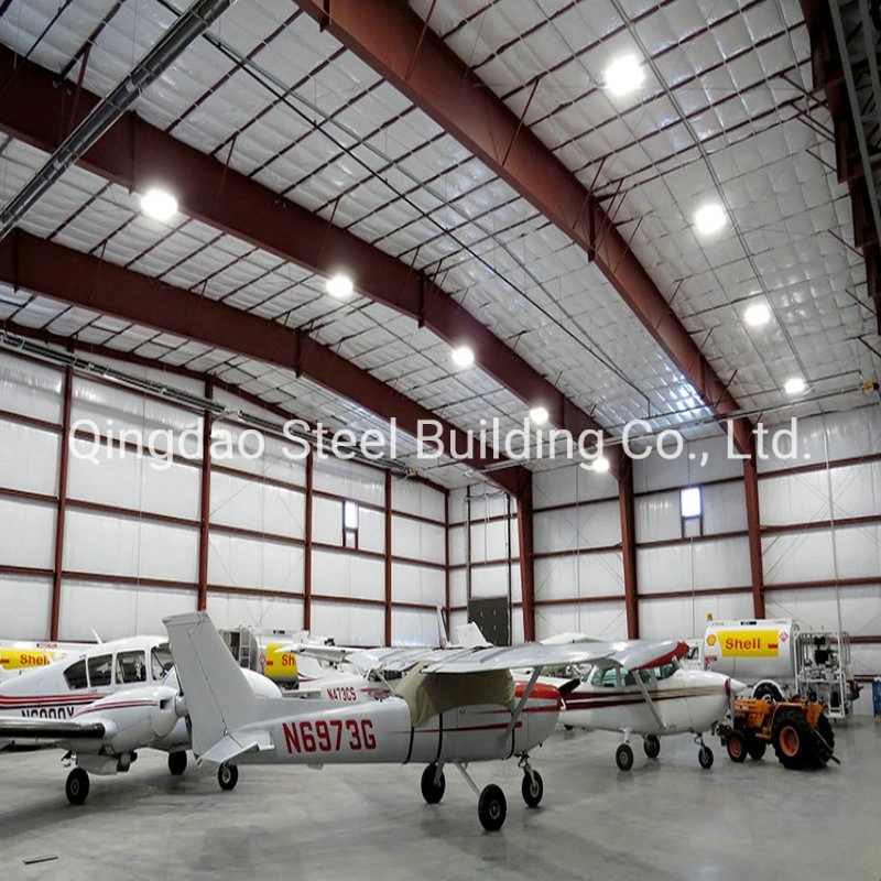 Prefab estructura de acero edificio de almacén/nave espacial Hangar/estructura de acero avión Hangar